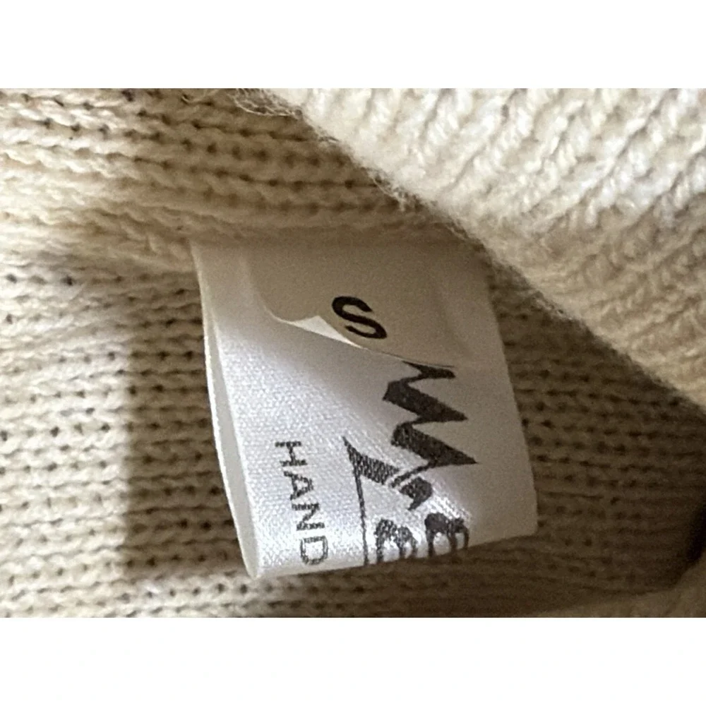 Maria Lammi Nordic Pom Beanie Hat Fair Isle Cottagecore Cozy Winter Knit